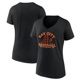 San Francisco Giants Women's Hometown Bay City Baseball V-Neck T-Shirt Near Me
