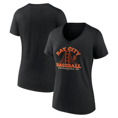 San Francisco Giants Women's Hometown Bay City Baseball V-Neck T-Shirt Near Me