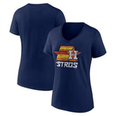 Houston Astros Women's Hometown Throwback Stros V-Neck T-Shirt On Sale