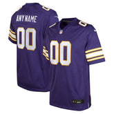 Minnesota Vikings Youth Classic Custom Game Jersey Purple - Nike