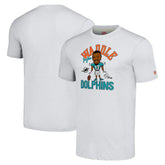 Jaylen Waddle Miami Dolphins Homage Unisex Caricature Player Tri-Blend T-Shirt Anthracite - NFL