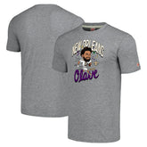 Chris Olave New Orleans Saints Homage Unisex Caricature Player Tri-Blend T-Shirt Gray - NFL