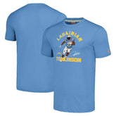 LaDainian Tomlinson Los Angeles Chargers Homage Unisex Unisex Caricature Retired Player Tri-Blend T-Shirt Powder Blue - NFL