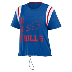 Buffalo Bills WEAR by Erin Andrews Women's Cinched Colorblock T-Shirt Royal - NFL