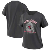 Arizona Cardinals WEAR by Erin Andrews Women's Boyfriend T-Shirt Charcoal - NFL
