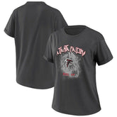 Atlanta Falcons WEAR by Erin Andrews Women's Boyfriend T-Shirt Charcoal - NFL