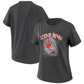 Cleveland Browns WEAR by Erin Andrews Women's Boyfriend T-Shirt Charcoal - NFL