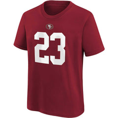 Christian McCaffrey San Francisco 49ers Youth Player Name & Number T-Shirt Scarlet - Nike