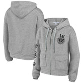 Las Vegas Raiders WEAR by Erin Andrews Women's Full-Zip Hoodie Heather Gray - NFL