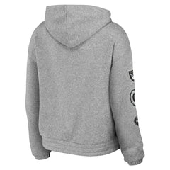 Las Vegas Raiders WEAR by Erin Andrews Women's Full-Zip Hoodie Heather Gray - NFL