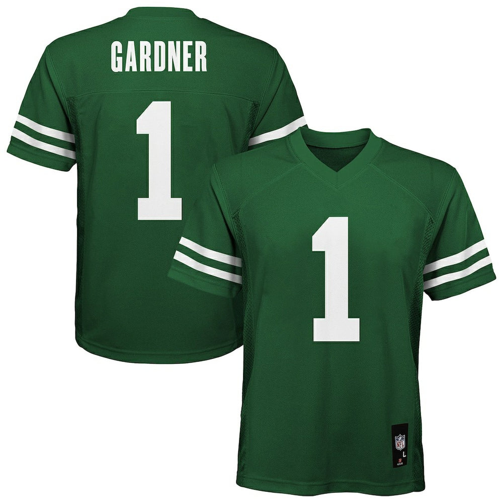 Ahmad Sauce Gardner New York Jets Youth Replica Player Jersey Green - NFL