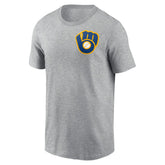 Milwaukee Brewers Nike Cooperstown Collection Large Logo 2-Hit T-Shirt discount