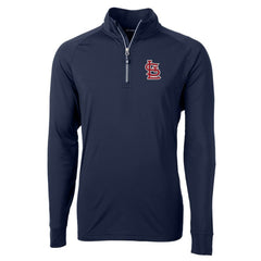 St. Louis Cardinals Cutter & Buck Adapt Eco Knit Stretch Recycled Quarter-Zip Pullover Top for sale
