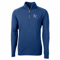 Kansas City Royals Cutter & Buck Adapt Eco Knit Stretch Recycled Quarter-Zip Pullover Top Sale