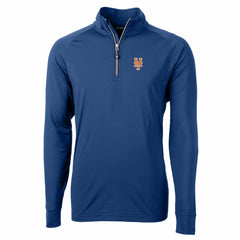 New York Mets Cutter & Buck Adapt Eco Knit Stretch Recycled Quarter-Zip Pullover Top Near Me