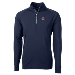 Chicago Cubs Cutter & Buck Adapt Eco Knit Stretch Recycled Quarter-Zip Pullover Top Clearance