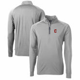 Cleveland Guardians Cutter & Buck Adapt Eco Knit Stretch Recycled Quarter-Zip Pullover Top Sale