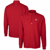 Cincinnati Reds Cutter & Buck Traverse Stretch Quarter-Zip Pullover Top discount