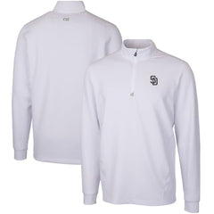 San Diego Padres Cutter & Buck Traverse Stretch Quarter-Zip Pullover Top discount