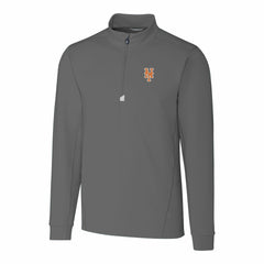 New York Mets Cutter & Buck Traverse Stretch Quarter-Zip Pullover Top Clearance