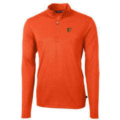Baltimore Orioles Cutter & Buck Virtue Eco Pique Recycled Quarter-Zip Pullover Top Online