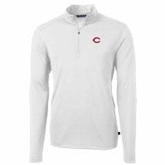 Cincinnati Reds Cutter & Buck Virtue Eco Pique Recycled Quarter-Zip Pullover Top Online