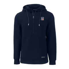 New York Yankees Cutter & Buck Stars & Stripes Roam Eco Half-Zip Recycled Pullover Hoodie discount