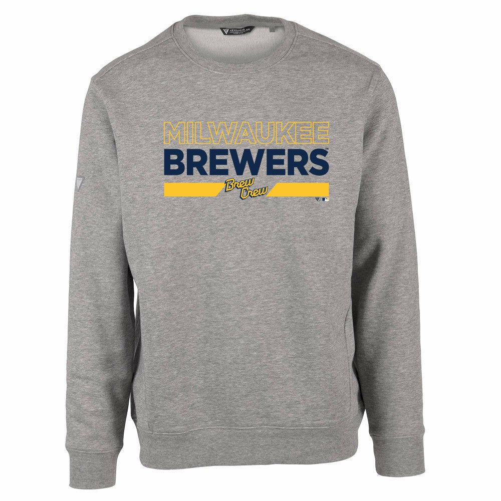 Milwaukee Brewers Levelwear City Connect Zane No Hitter Pullover Sweatshirt for sale