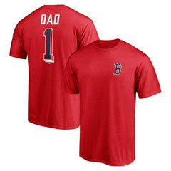 Boston Red Sox Number One Dad T-Shirt Clearance