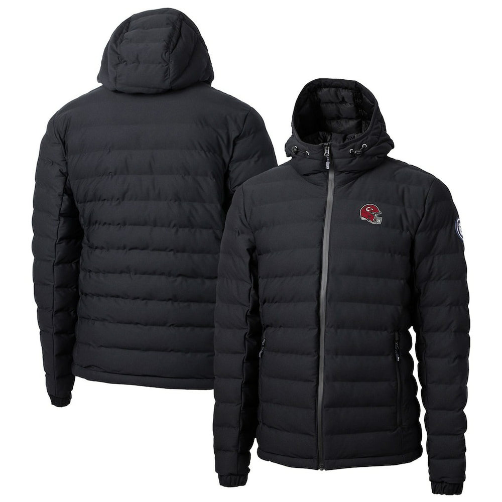 Kansas City Chiefs Cutter & Buck Helmet Mission Ridge Repreve Eco Insulated Puffer Full-Zip Jacket Black - NFL