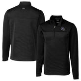 Minnesota Vikings Cutter & Buck Traverse Stripe Stretch Quarter-Zip Pullover Top Black - NFL