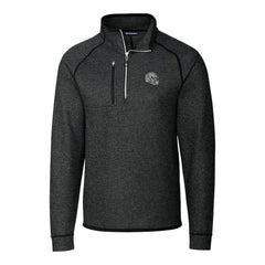 Las Vegas Raiders Cutter & Buck Helmet Mainsail Sweater-Knit Half-Zip Pullover Jacket Charcoal - NFL