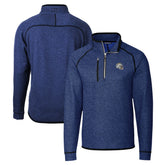 Los Angeles Chargers Cutter & Buck Helmet Mainsail Sweater-Knit Half-Zip Pullover Jacket Blue - NFL