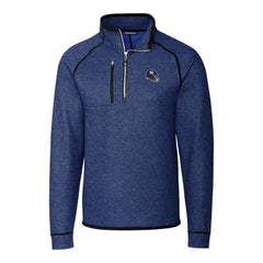 New York Giants Cutter & Buck Helmet Mainsail Sweater-Knit Half-Zip Pullover Jacket Blue - NFL