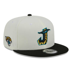 Jacksonville Jaguars New Era City Originals 9FIFTY Snapback Hat Cream/Black - NFL