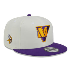 Minnesota Vikings New Era City Originals 9FIFTY Snapback Hat Cream/Purple - NFL