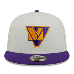Minnesota Vikings New Era City Originals 9FIFTY Snapback Hat Cream/Purple - NFL
