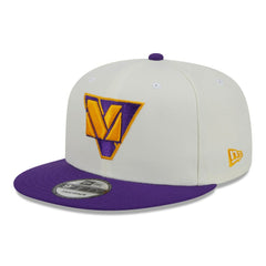 Minnesota Vikings New Era City Originals 9FIFTY Snapback Hat Cream/Purple - NFL