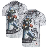 Bo Jackson Las Vegas Raiders Retired Player Name & Number Burst T-Shirt White - Mitchell & Ness