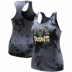 NBA - Milwaukee Bucks Stadium Essentials Women's Street Art Dark Crystal Washed Tank Top - Charcoal