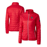 Atlanta Falcons Cutter & Buck Women's Helmet Logo Rainier PrimaLoft Eco Insulated Full-Zip Puffer Jacket Red - NFL