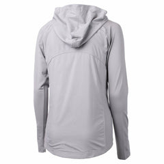 Minnesota Vikings Cutter & Buck Women's Helmet Logo Adapt Eco Knit Hybrid Recycled Full-Zip Hoodie Heather Gray - NFL
