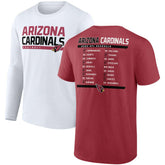 Arizona Cardinals Two-Pack 2023 Schedule T-Shirt Combo Set Cardinal/White - Fanatics