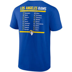 Los Angeles Rams Two-Pack 2023 Schedule T-Shirt Combo Set Royal/White - Fanatics