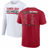 Tampa Bay Buccaneers Two-Pack 2023 Schedule T-Shirt Combo Set Red/White - Fanatics
