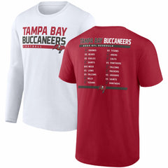 Tampa Bay Buccaneers Two-Pack 2023 Schedule T-Shirt Combo Set Red/White - Fanatics