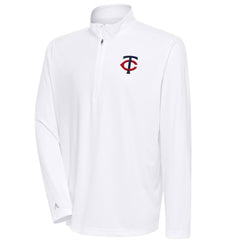 Minnesota Twins Antigua Tribute Quarter-Zip Pullover Top On Sale