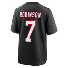 Bijan Robinson Atlanta Falcons Throwback Game Jersey Black - Nike