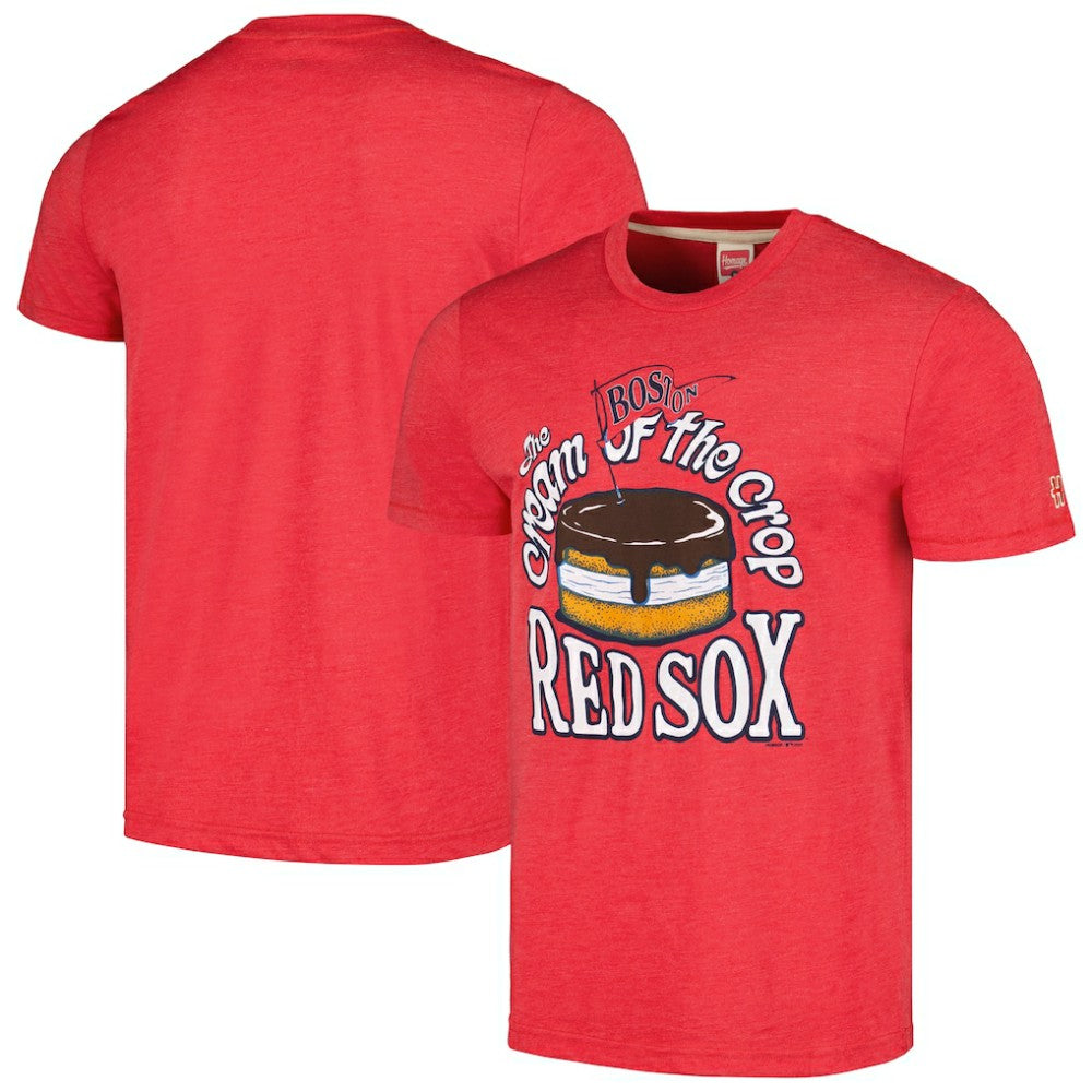 Boston Red Sox Homage Cream of the Crop Hyper Local Tri-Blend T-Shirt Near Me