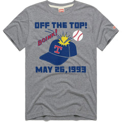 Texas Rangers Homage Doodle Collection Off the Top Tri-Blend T-Shirt On Sale